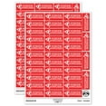 thumbnail image 1 of Mission Accomplished Spy Teacher Student School Sticker Set - Red - Matte Finish - 1.5" Small, 1 of 7