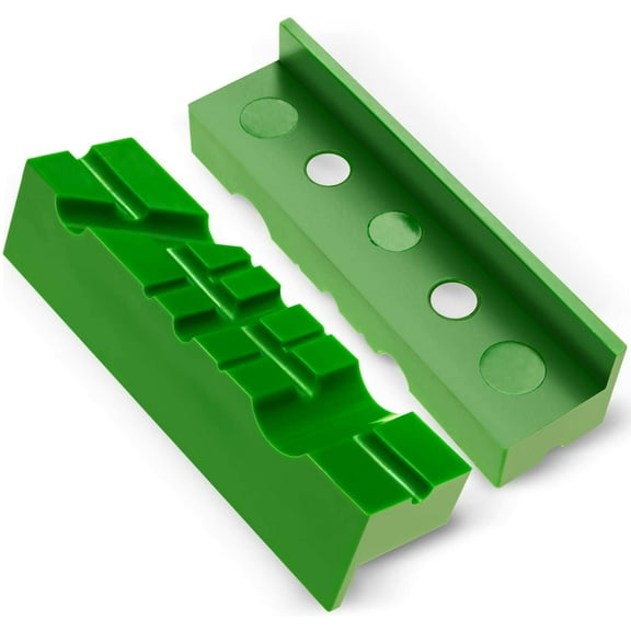 Mission Automotive Vise Pads/Vise Jaws Pads (Magnetic Multi-Groove Design) - 4.5 inch Length, TPU