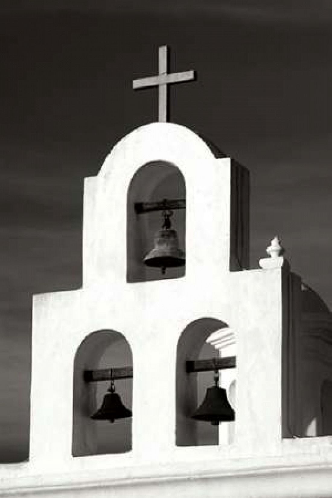 Mission Bells II BW Canvas Art - Douglas Taylor (12 x 18)