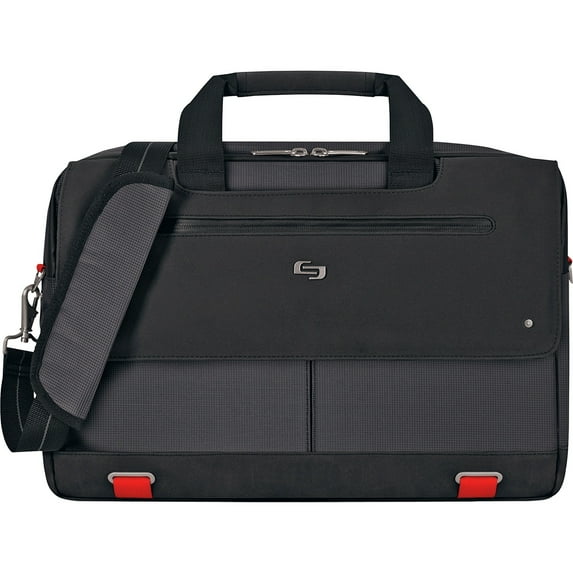 Mission Briefcase, 20 x 6 x 13, Polyester, Black -USLPRO3004