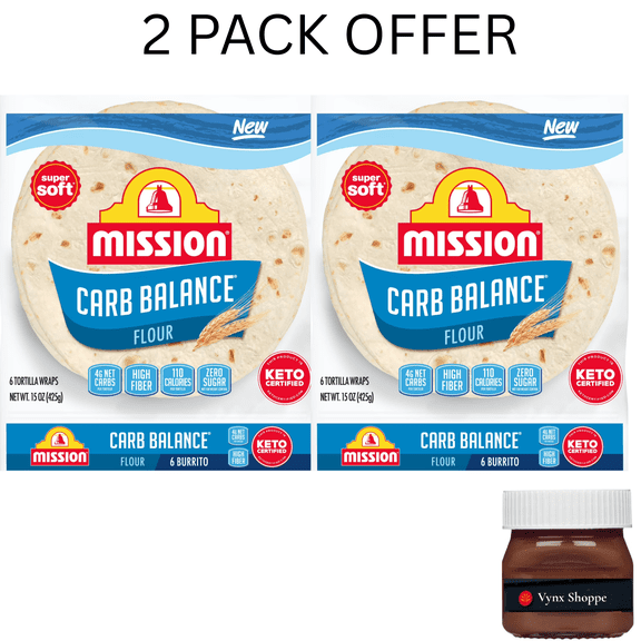 Mission Carb Balance Flour Tortillas, Burrito Size, 6 Count