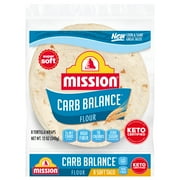 Mission Carb Balance Flour Tortillas, Soft Taco Size, 8 Count