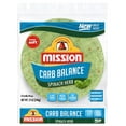 Mission Carb Balance Spinach Herb Tortilla Wraps, 8 Count, Low Carb
