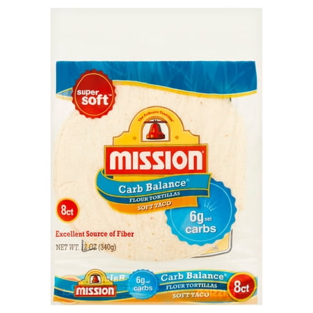 Mission Carb Balance Tortillas Flour Super Soft Taco 8 Count
