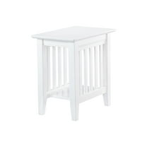 Mission Chair Side Table White