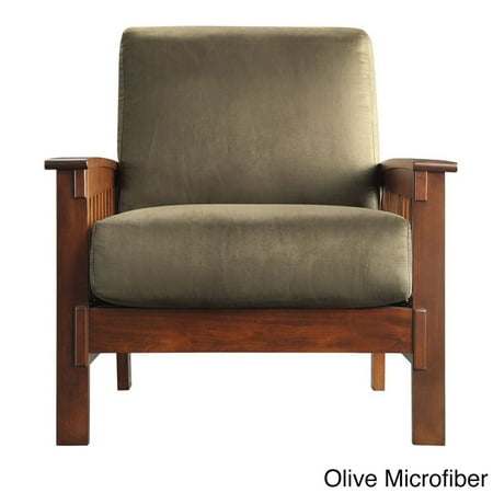 Mission Chair with Olive Microfiber