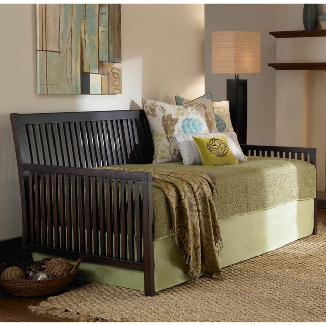 Mission Complete Wood Daybed with Link Spring Support Frame and PopUp