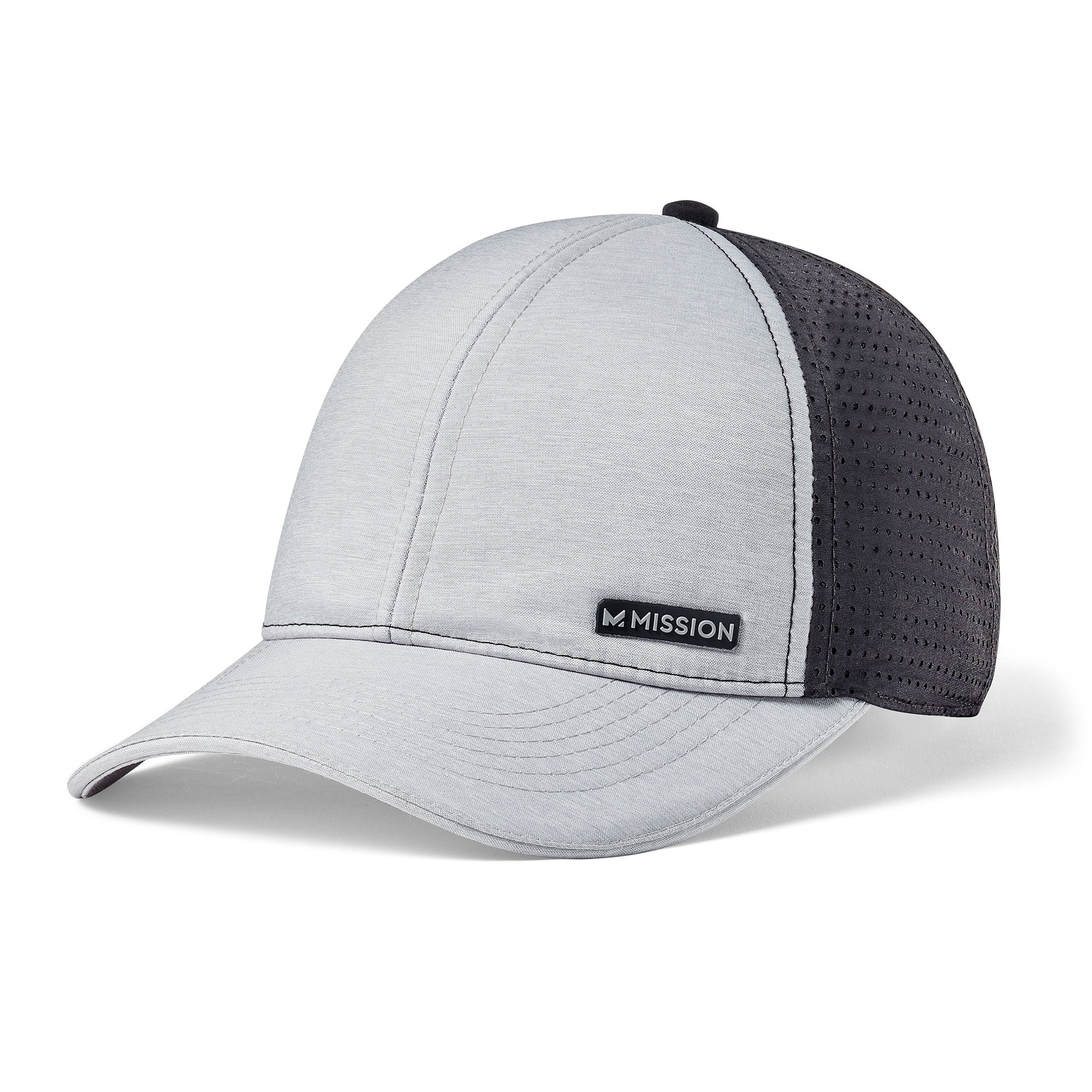 Mission Cooling Apex Unisex Baseball Hat, One Size, Alloy Grey/Black