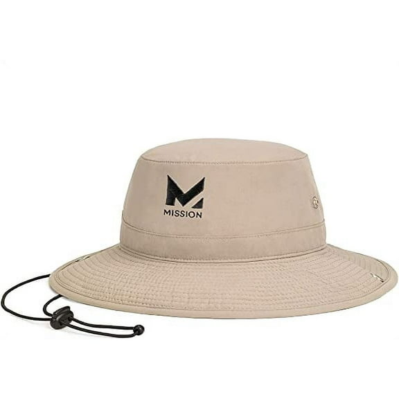 Mission Cooling Bucket Hat for Men & Women, One Size, Khaki