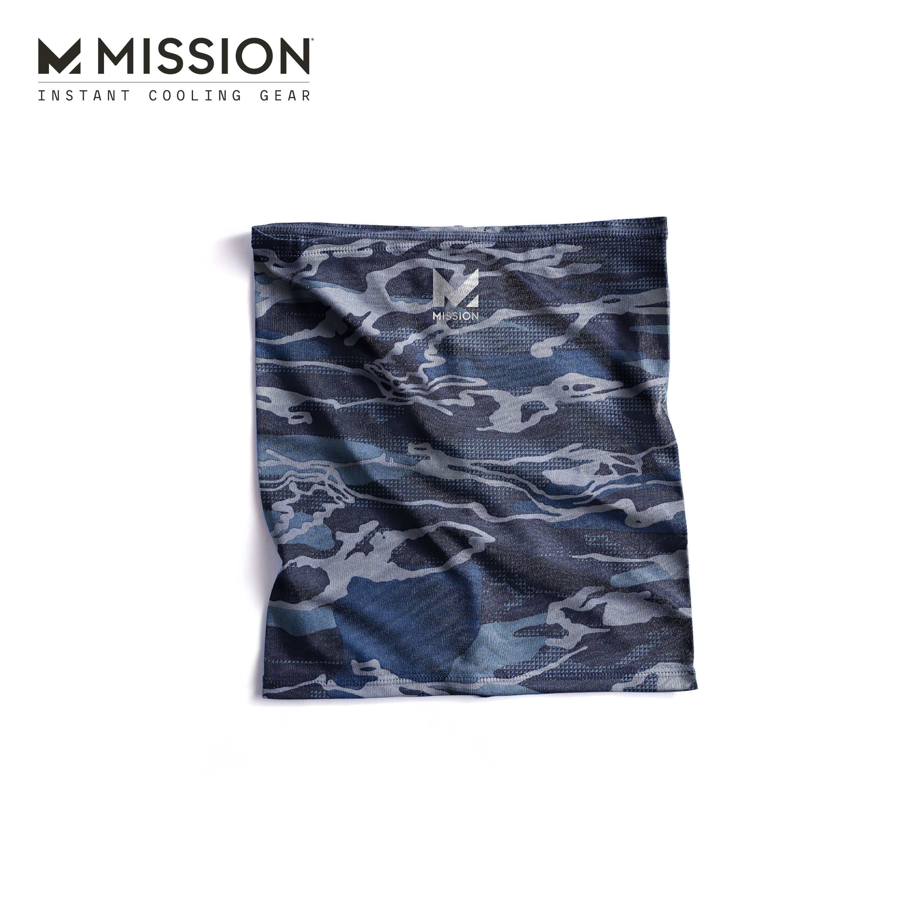 Mission Cooling Neck Gaiters (Youth) 2 Pack, Matrix Camo & Bering Sea