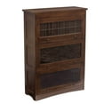 thumbnail image 1 of Mission Craftsman Style Oak Barrister Bookcase - 3 Stack - Walnut, 1 of 6