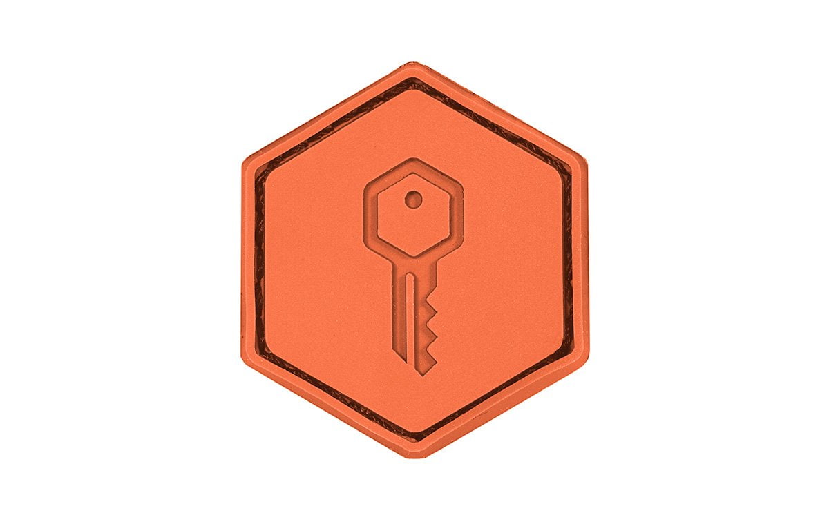 Mission Critical Adventure Patches - Orange - Camping Daypack Travel Hiking Tactical Backpacking Rubber