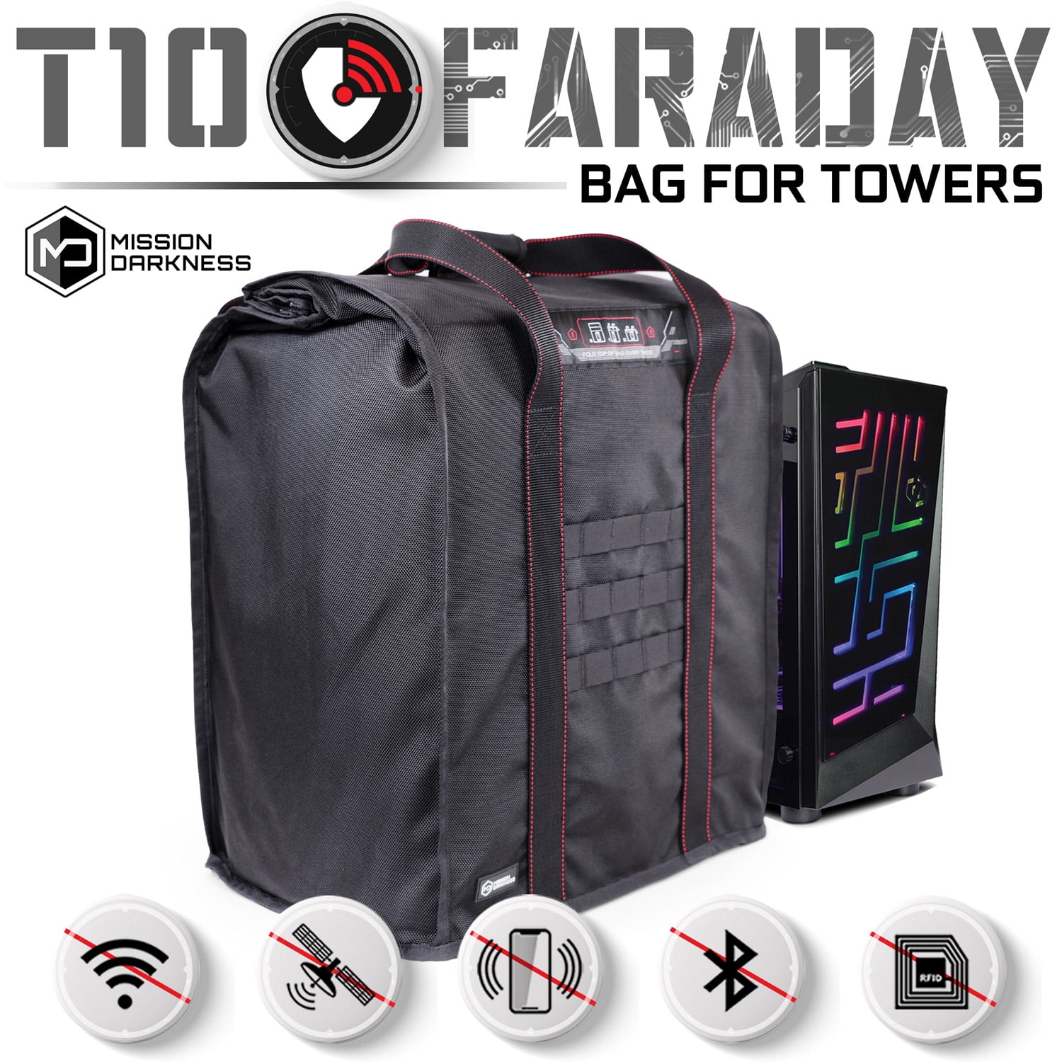 Anti-tracking / Anti-hacking Faraday Bag Top Gun Block E.M.F. Radiation  SECURITY / PRIVACY / HEALTH / Survivalist / Prepper / Invisible 