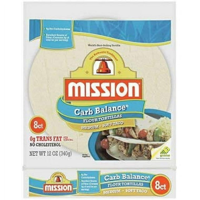 Mission Foods Carb Balance Flour Tortillas (8 ct., 12 oz.) (pack of 6