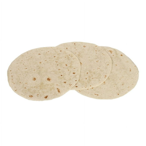 Mission Foods Heat Pressed Flour Tortilla, 12 inch - 12 per pack -- 8 packs per case.