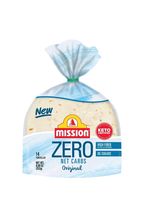 Zero Net Carbs Original Street Taco Tortillas, 8.89 oz, 14 Count (Pack of 6)