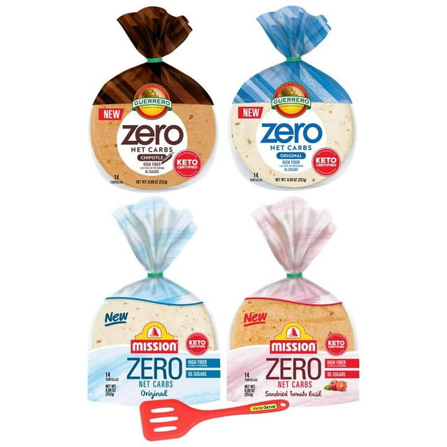 Mission Guerrero Zero Carb 0g Net Carbs Keto Certified 4" Street Taco 14 Count, 8.89 oz