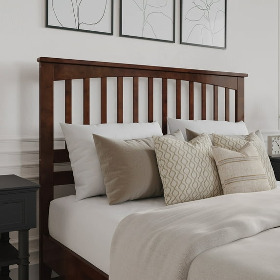 AFI Mission Queen Solid Wood Headboard, Walnut