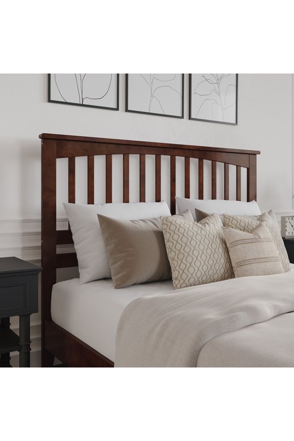 AFI Mission Queen Solid Wood Headboard, Walnut