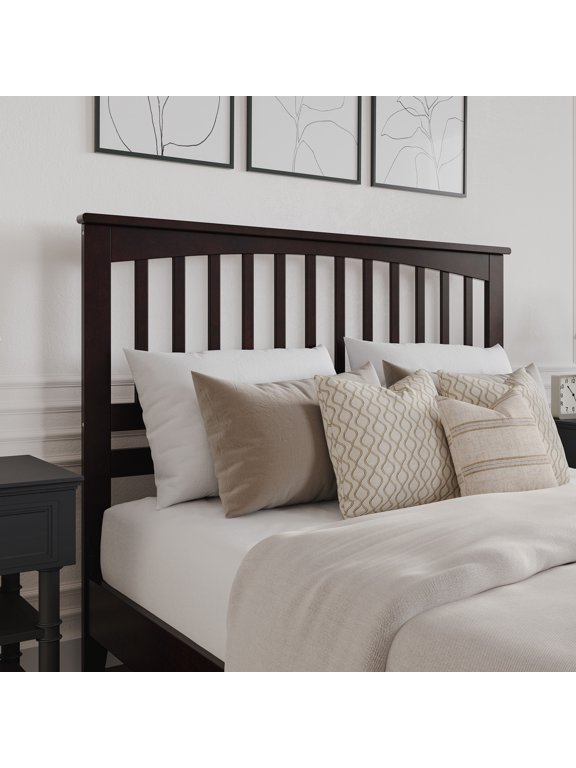 AFI Mission Queen Solid Wood Headboard, Espresso