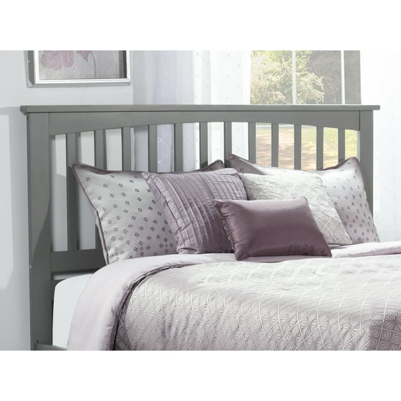 AFI Mission Queen Solid Wood Headboard, Grey