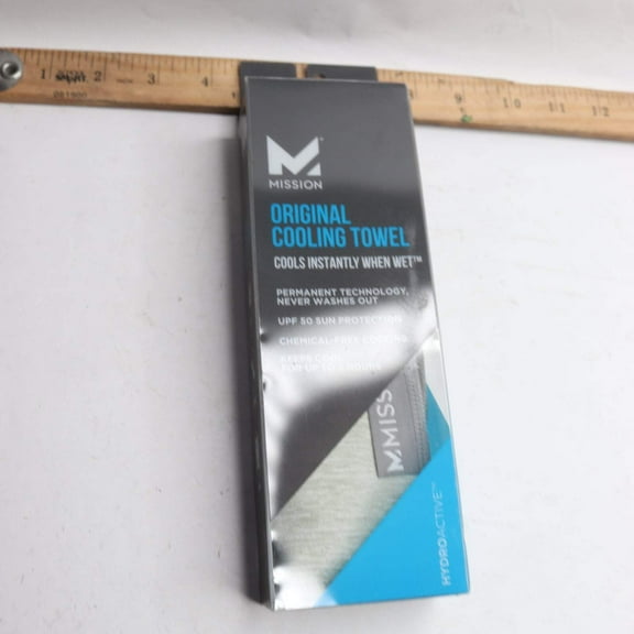 Mission Hydro Active Max Cooling Towel Grey 11" x 33"