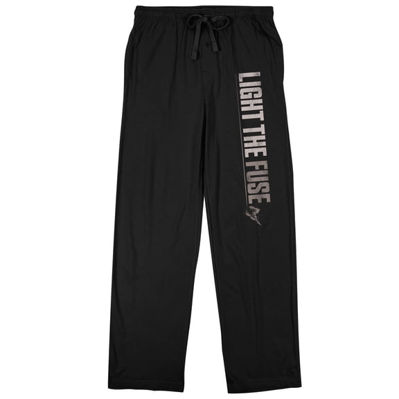 Mission Impossible Dead Reckoning Part 1 Light The Fuse Adult Black Sleep Pajama Pants-Large