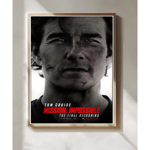 Mission Impossible Final Reckoning 2025 Movie Print Action Wall Art Decor, Unframed Poster