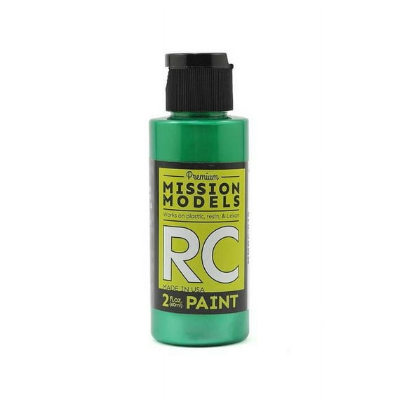 Mission Models MMRC-019 Pearl Green Water-Based Rc Airbrush Paint 2oz