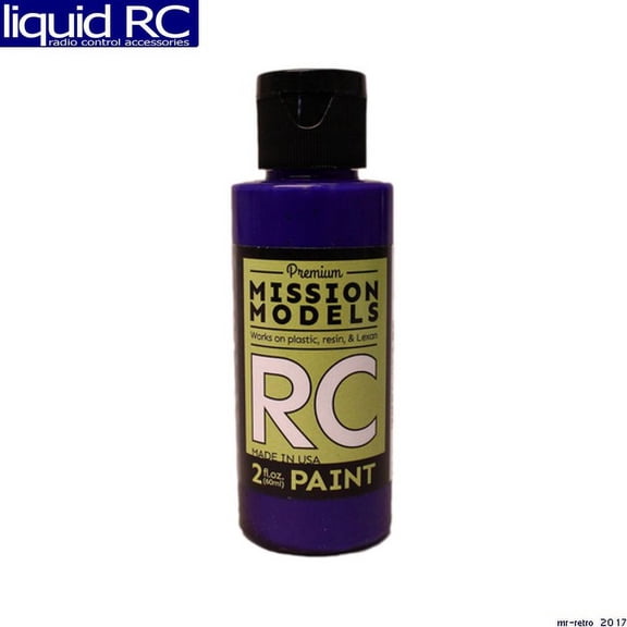 Mission Models RC Translucent Blue 2oz Water Based Acrylic Paint MIOMMRC053 Plastics Paint Acrylic