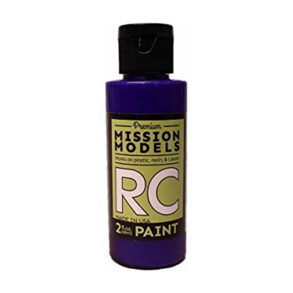 Mission Models RC Translucent Blue 2oz Water Based Acrylic Paint MIOMMRC053 Plastics Paint Acrylic
