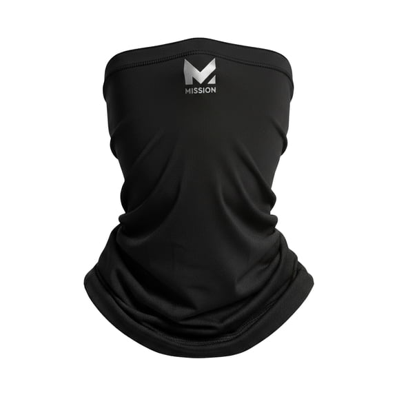 Mission Multi-Use Neck Gaiter and Face Mask, One Size, Black