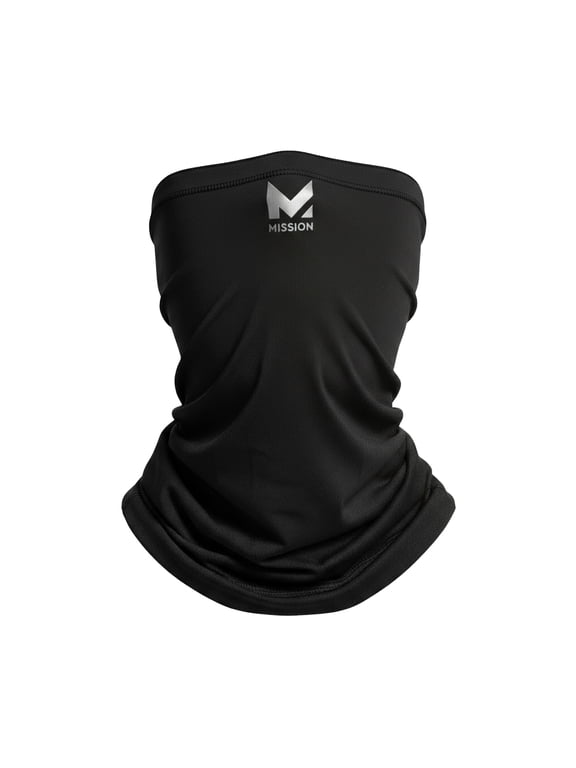 Multi-Use Neck Gaiter and Face Mask, One Size, Black