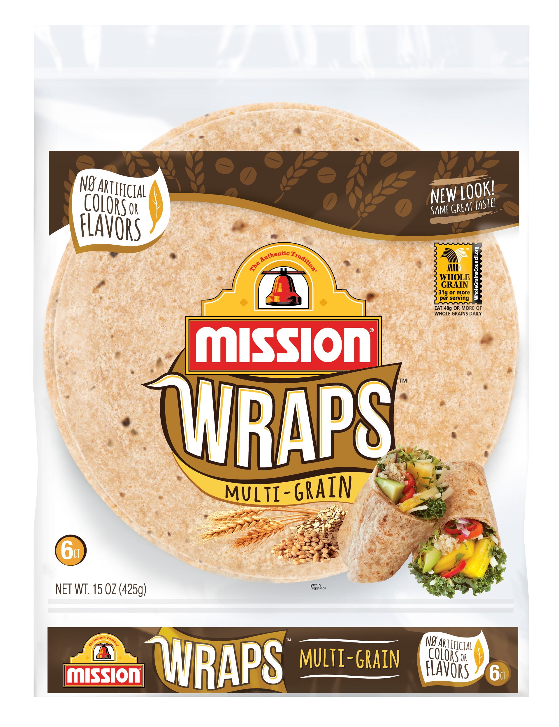 Mission Multigrain Wraps, 6 Count