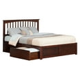 thumbnail image 1 of Mission Platform Bed with Flat Panel Foot Board and 2 Urban Bed Drawers in, Multiple Colors and Sizes, 1 of 5