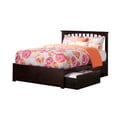 thumbnail image 1 of Mission Platform Bed with Flat Panel Foot Board and 2 Urban Bed Drawers in, Multiple Colors and Sizes, 1 of 7