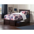 thumbnail image 1 of Mission Platform Bed with Flat Panel Foot Board and 2 Urban Bed Drawers in, Multiple Colors and Sizes, 1 of 8