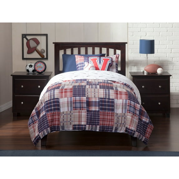 Mission Platform Bed with Open Foot Board in, in Multiple Colors and Sizes