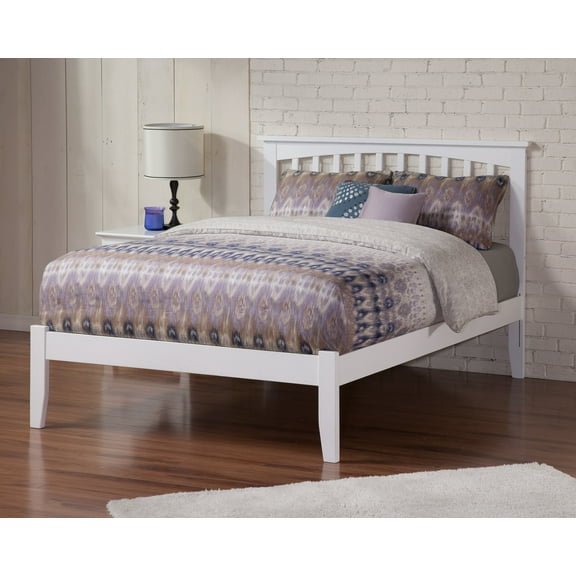 Mission Platform Bed with Open Foot Board in, in Multiple Colors and Sizes