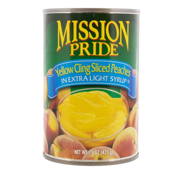 Mission Pride Yellow Cling Sliced Peaches Peach MP3449