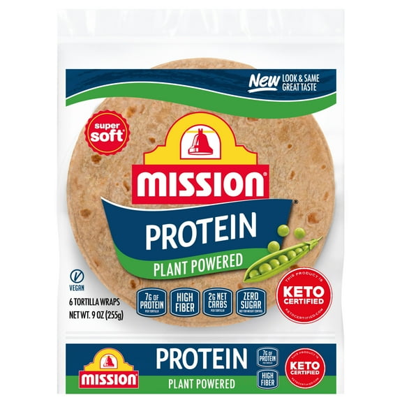 Mission Protein Tortilla Wraps, 6 Count