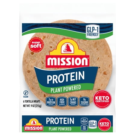 Mission Protein Tortilla Wraps, 6 Count