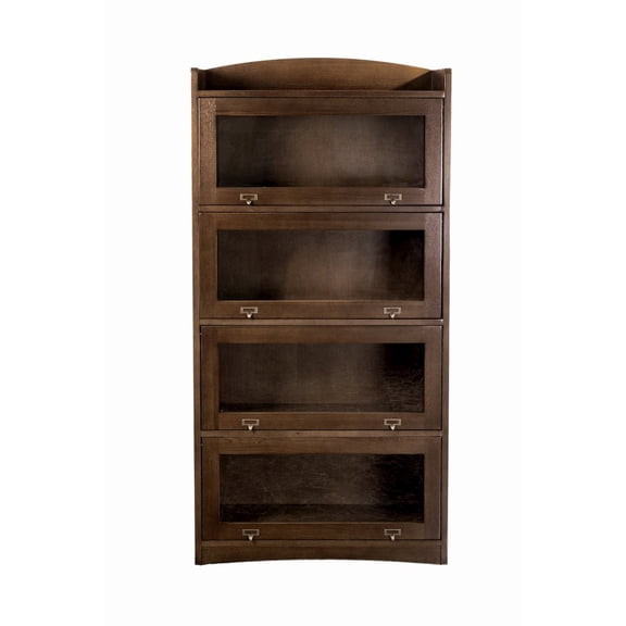 Mission Quarter Sawn Oak 4 Stack Barrister Bookcase - Wanlut