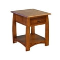 thumbnail image 1 of Mission Quarter Sawn White Oak 1 Drawer Inlay End Table, 1 of 3