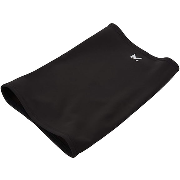 Mission RadiantActive Outdoor Training & Running Performance Neck Gaiter, One Size (Black w/Reflective Logo)