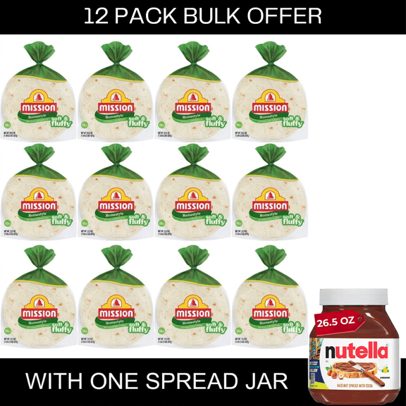 Mission Soft & Fluffy Homestyle Flour Tortillas, Soft Taco Size, 10 Count