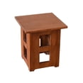 thumbnail image 1 of Mission Solid Oak Square End Table with Cut Outs - Michael's Cherry (MC1), 1 of 3