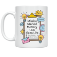 thumbnail image 1 of Mission Started Memory Lost - Teen Life Humor - 11 oz Ceramic Coffee Mug, 1 of 3