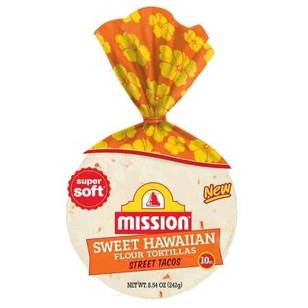 Mission Street Tacos Sweet Hawaiian Flour Tortillas - 4.5", 8.54 oz, 10 Count