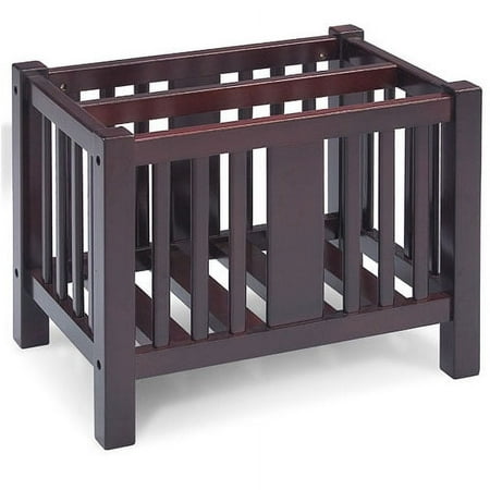 Mission-Style Magazine Rack, Dark Cherry